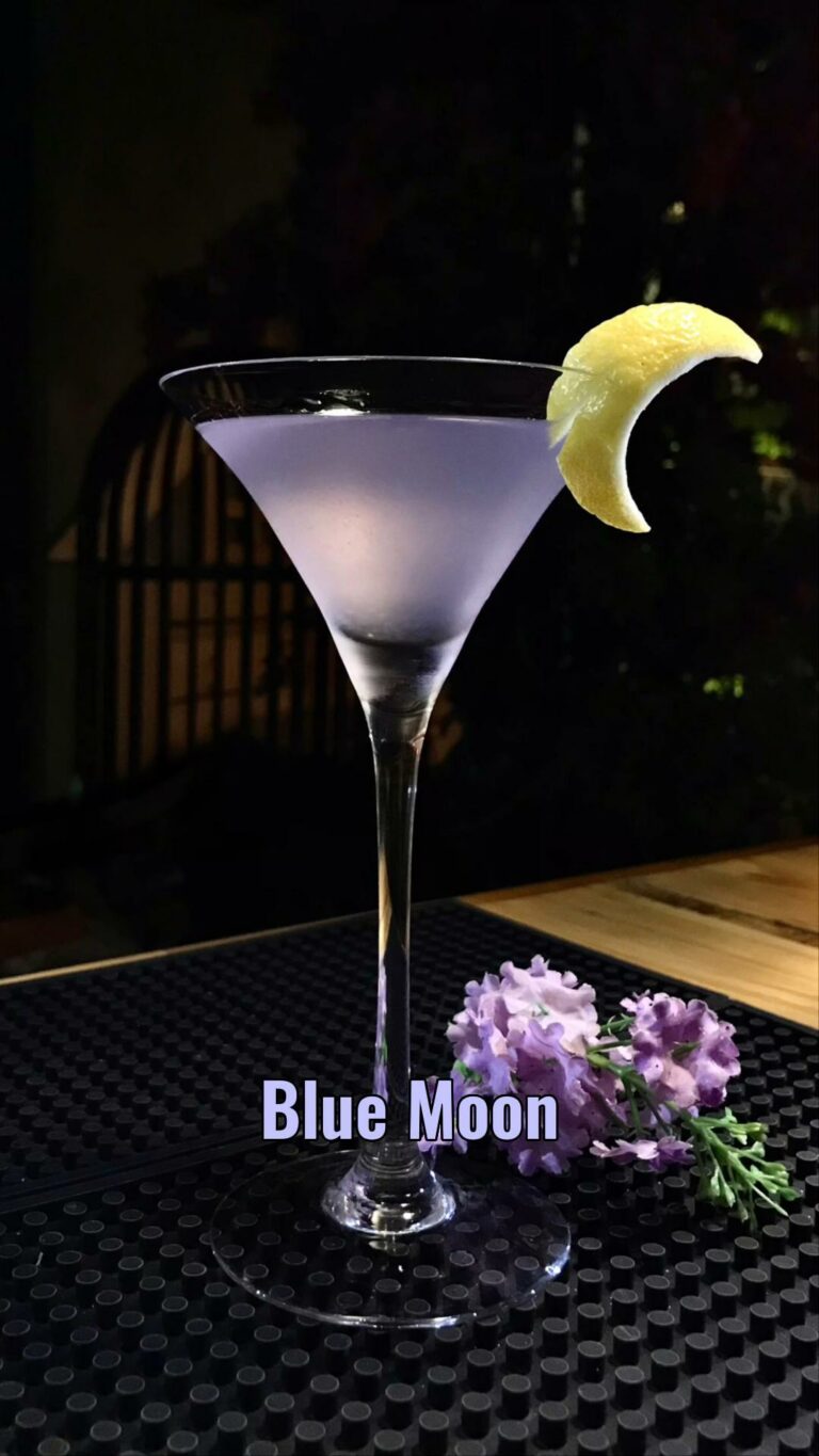 Old Fashioned Cocktails - blue moon